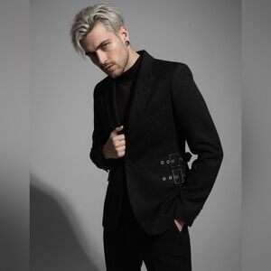 CHARLES JEFFREY LOVERBOY printed single-breasted Glasgow Blazer | Large | Unisex